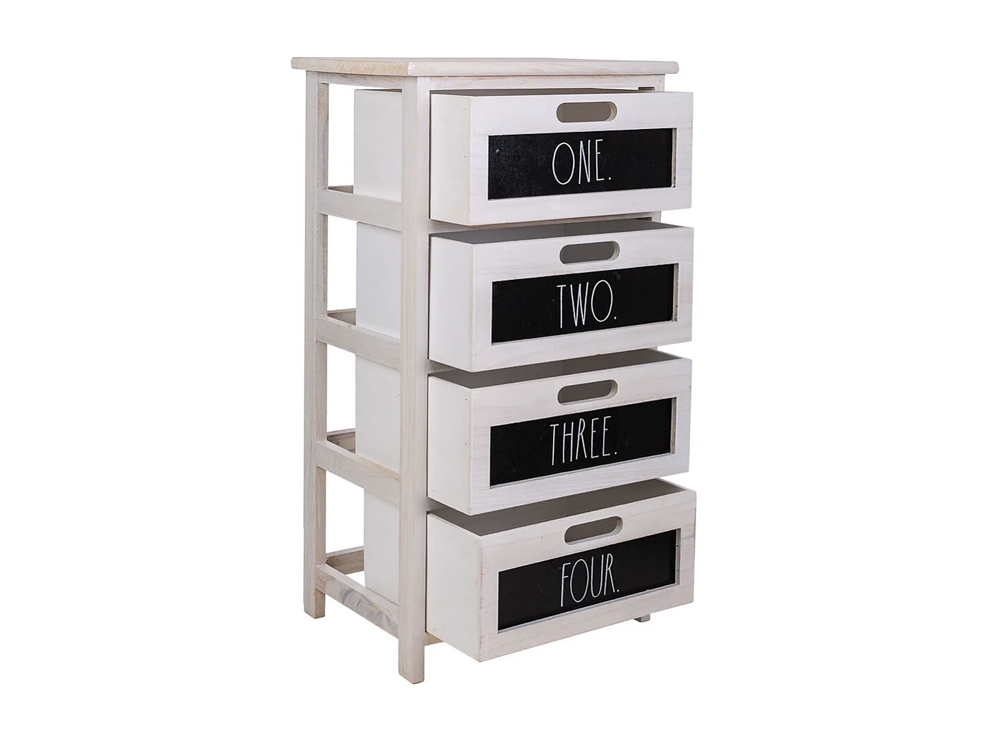 Chiffonnier En Bois Blanc 40x29x73h