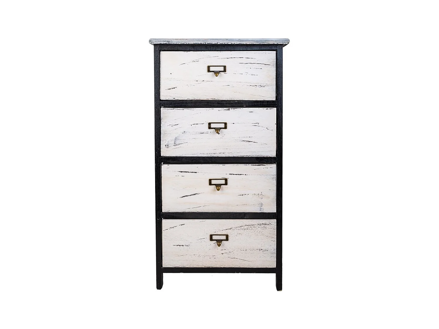 Cômoda de madeira preta 40x29x73