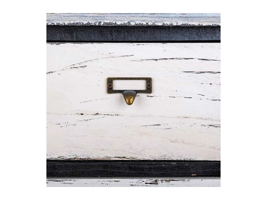 Cômoda de madeira preta 40x29x73