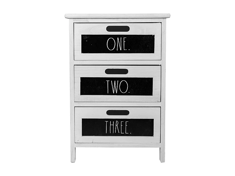 Chiffonnier En Bois Blanc 40x29x58h