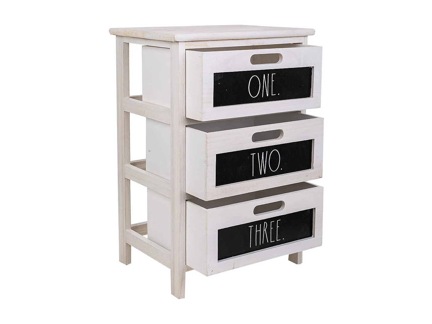 Chiffonnier En Bois Blanc 40x29x58h