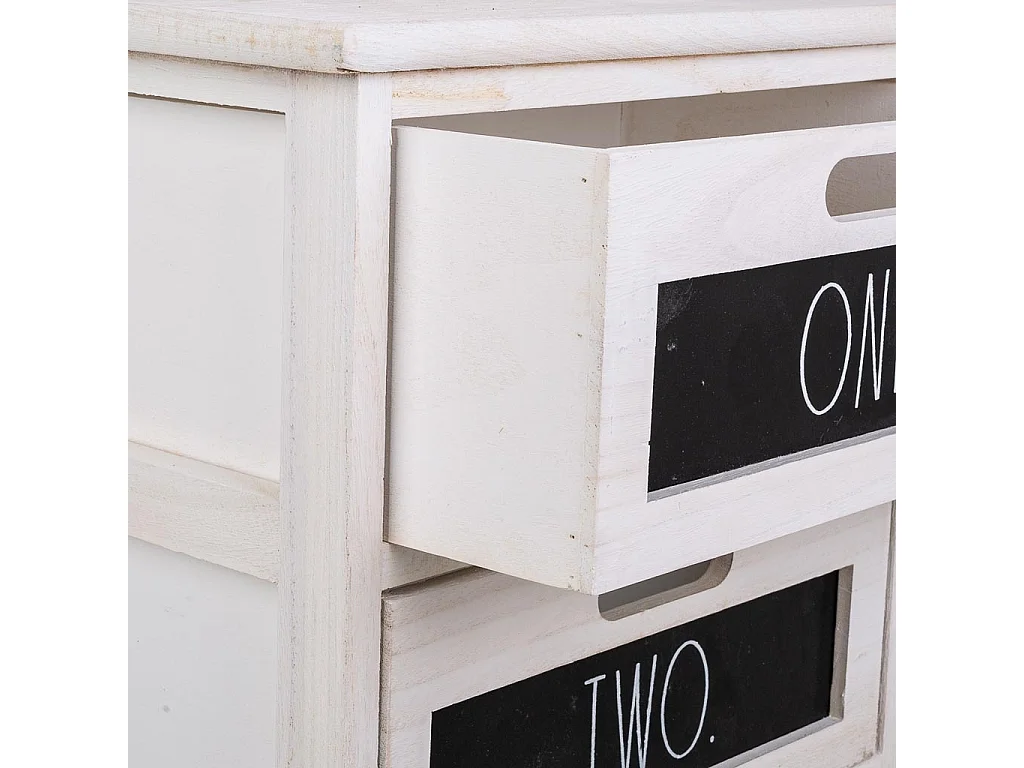 Chiffonnier En Bois Blanc 40x29x58h