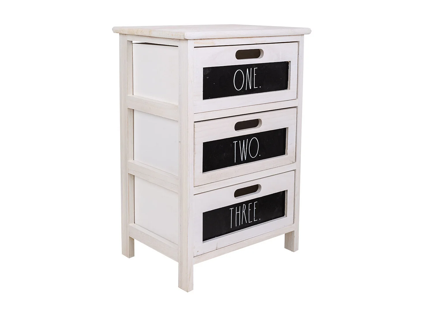 Chiffonnier En Bois Blanc 40x29x58h