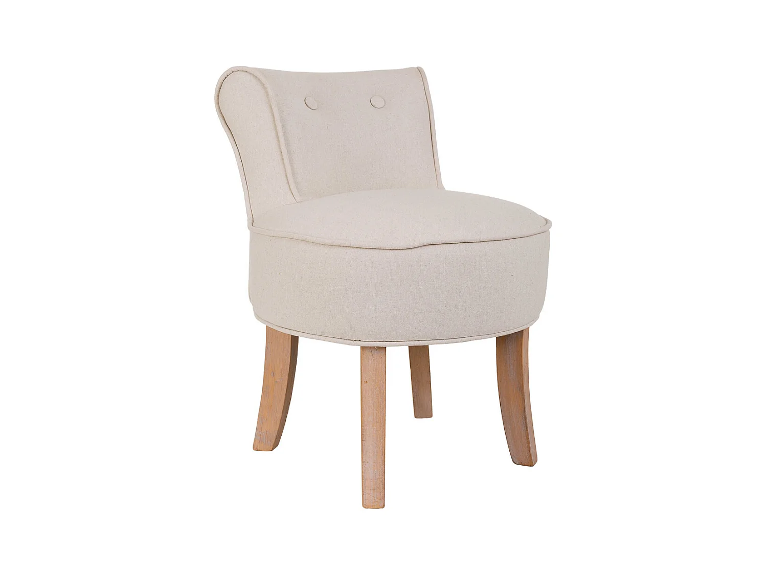 Banqueta de madera tapizada 45x46x36/58h cm