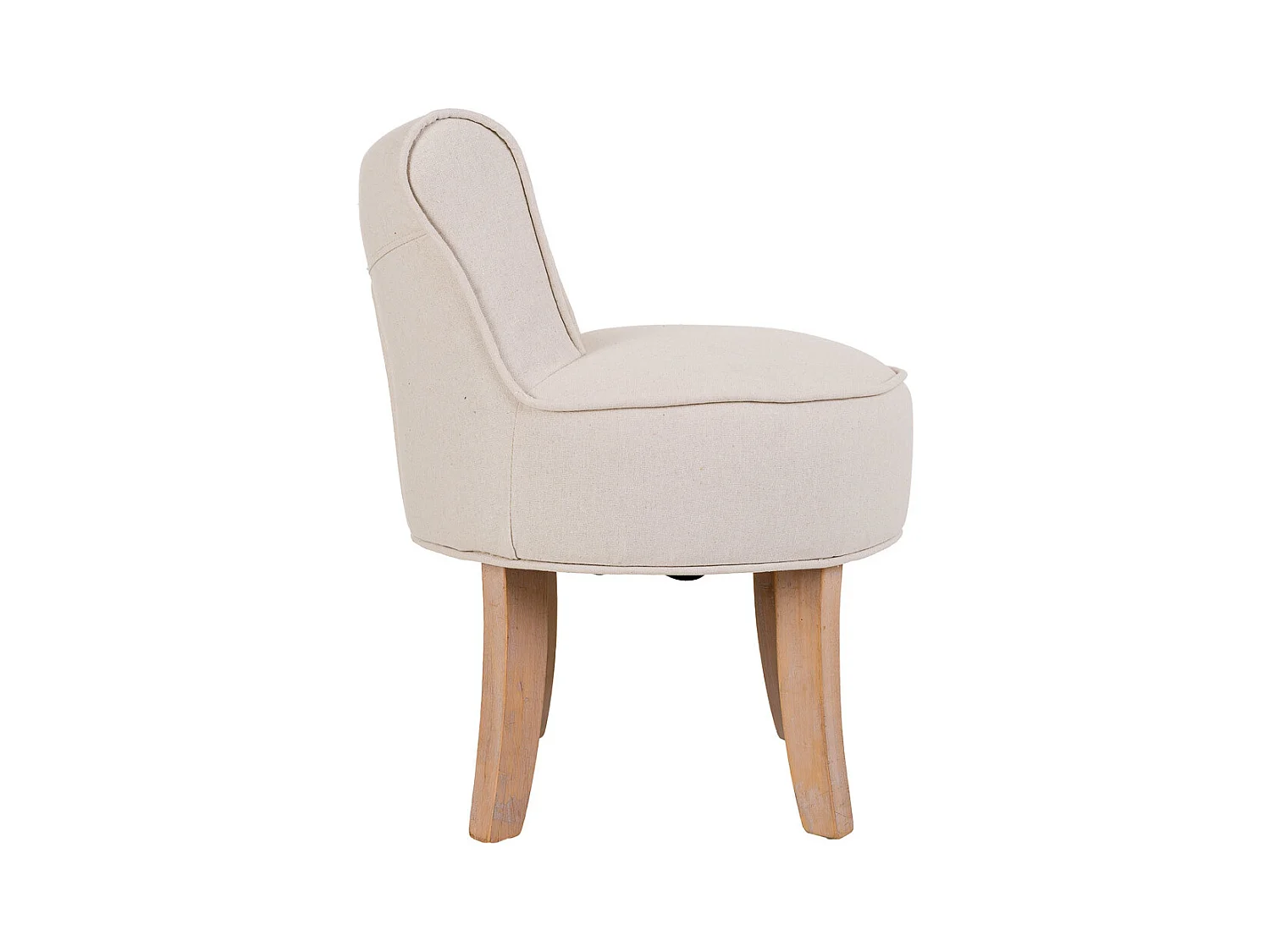 Banqueta de madera tapizada 45x46x36/58h cm