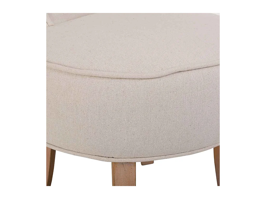 Banqueta de madera tapizada 45x46x36/58h cm