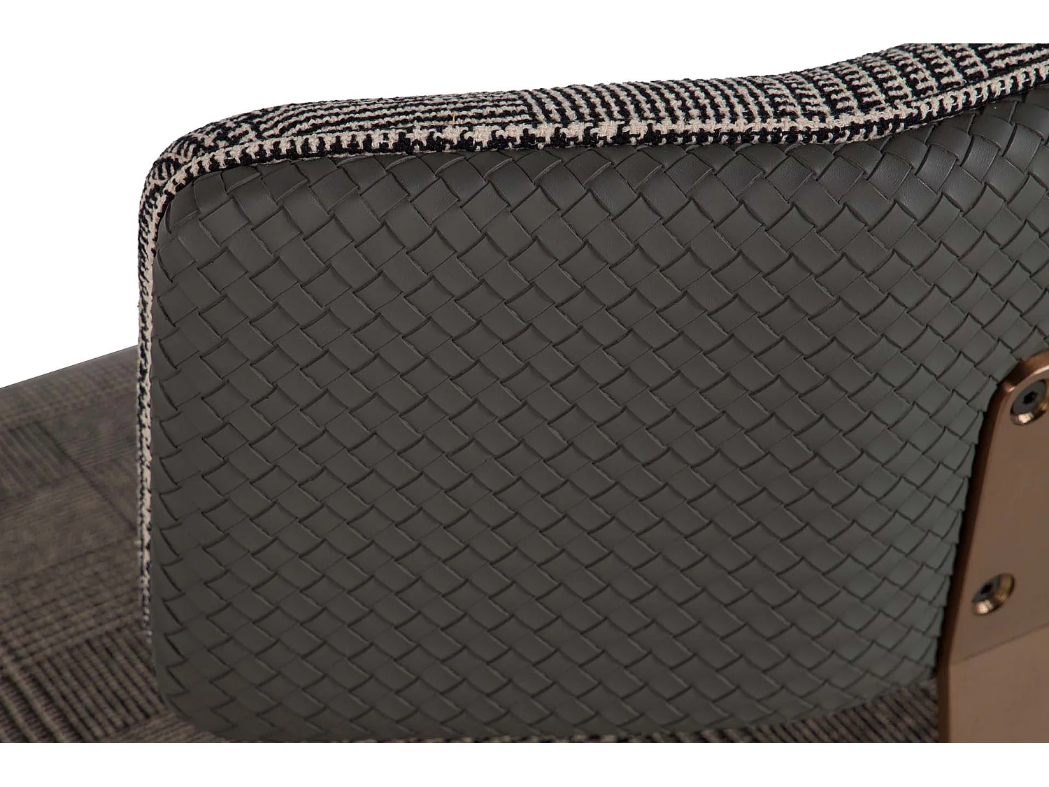 Tabouret en métal noir 35 x 35 x 46 cm