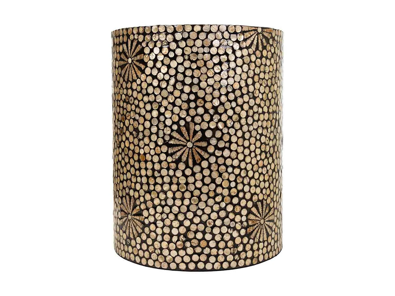 Tabouret en métal noir 35 x 35 x 46 cm