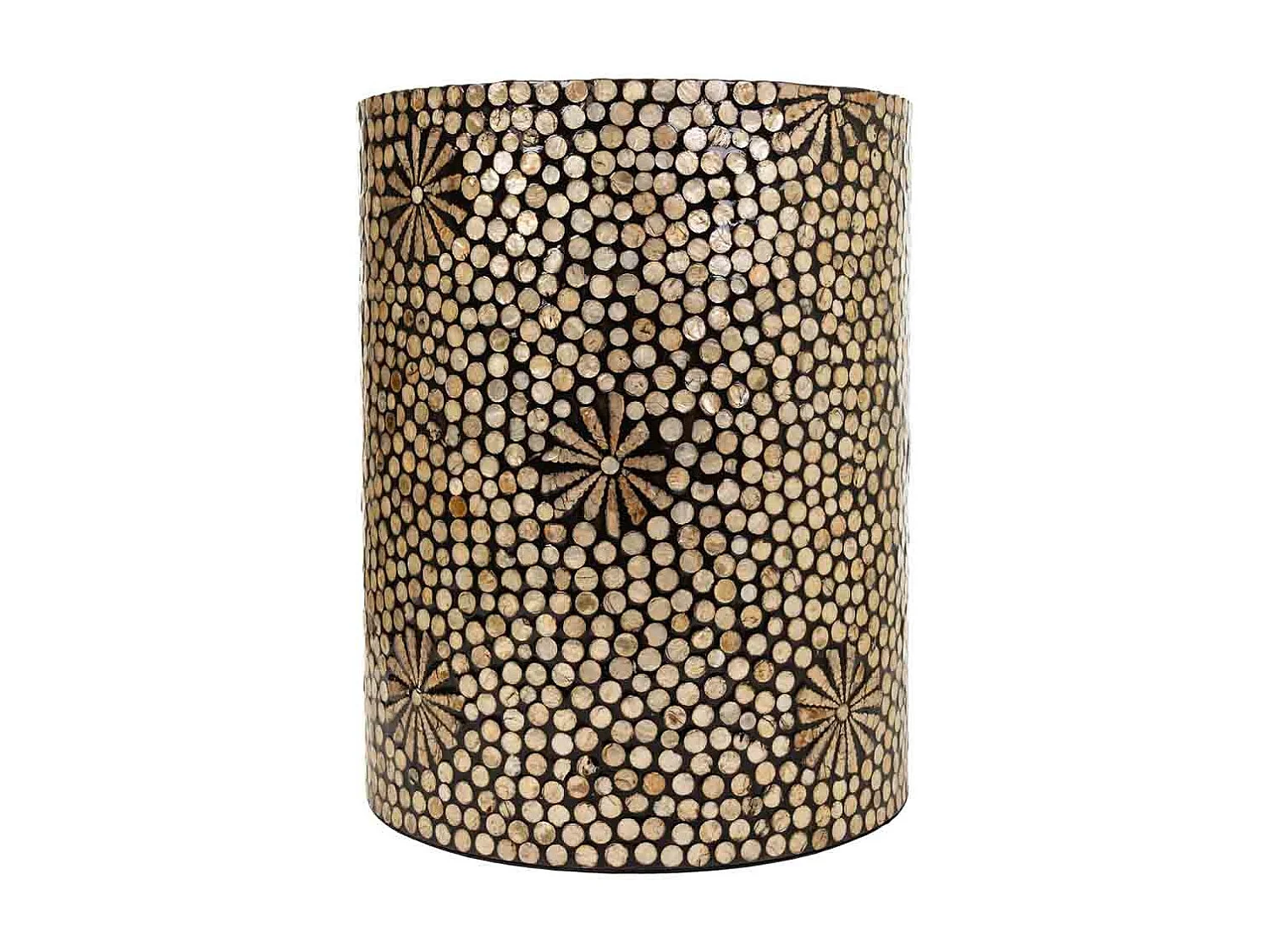 Tabouret en métal noir 35 x 35 x 46 cm