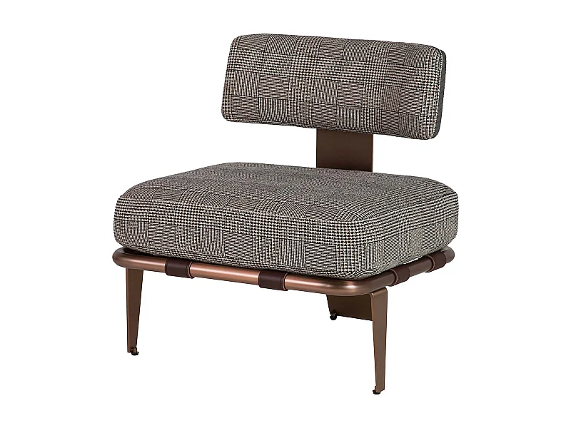 Tabouret en métal noir 35 x 35 x 46 cm