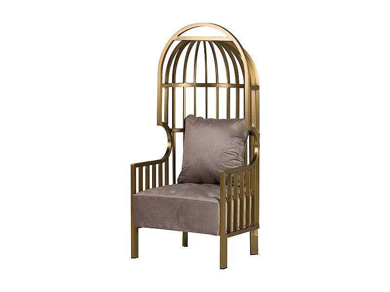 Hocker aus Metall 38x38x45 rotem