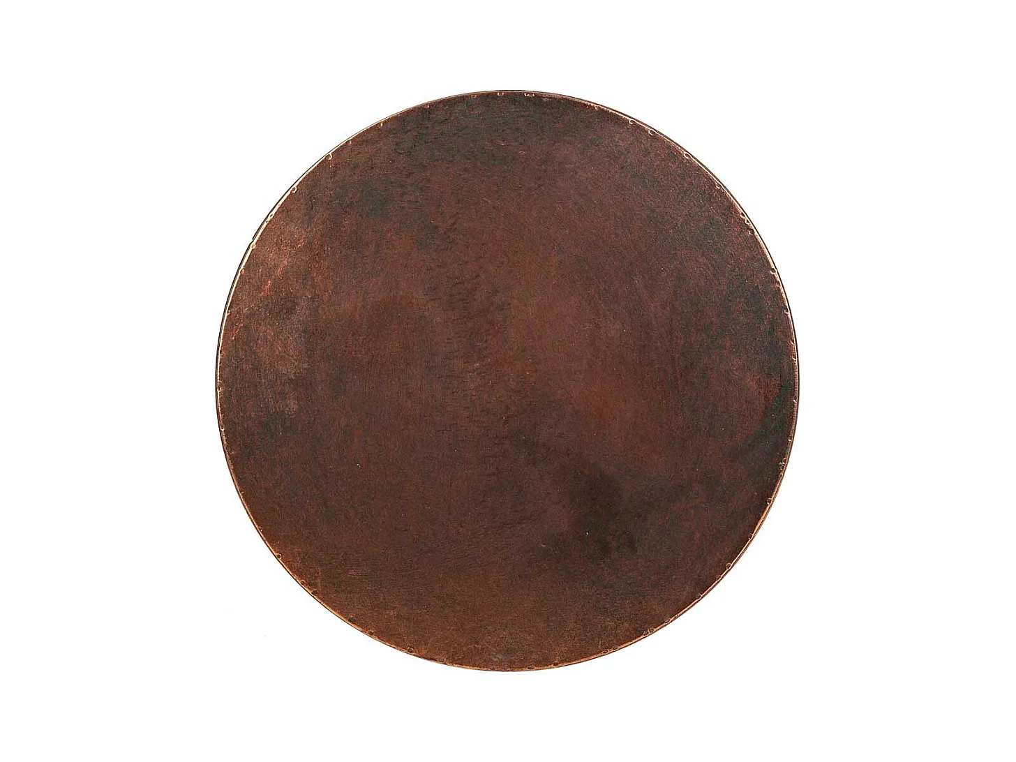 Goldener Metallhocker 35,5x35,5x34h cm