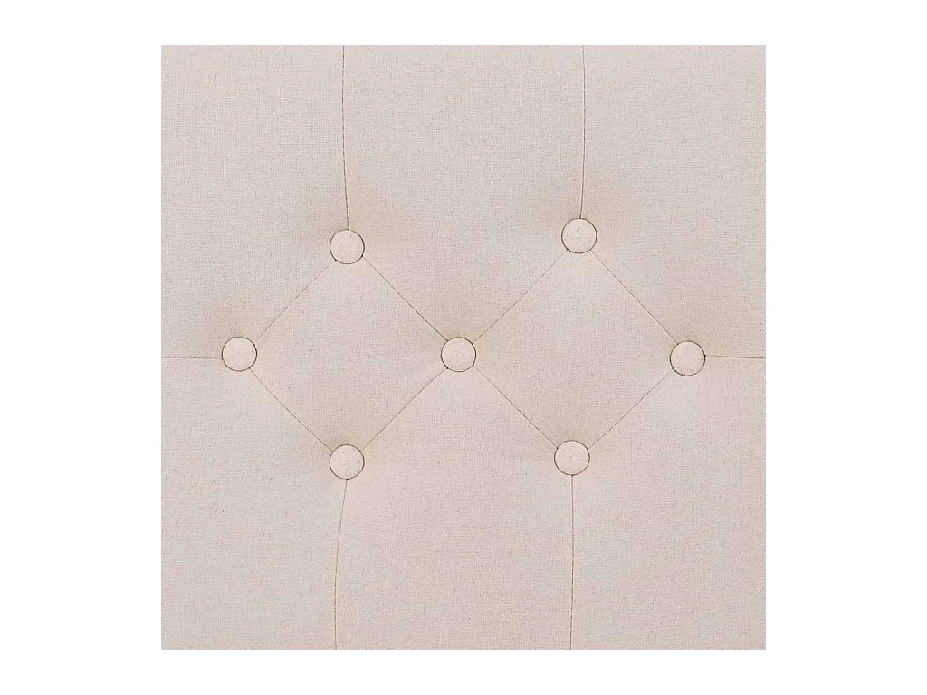 Creme gepolsterte Holzbank 49x46x46h cm