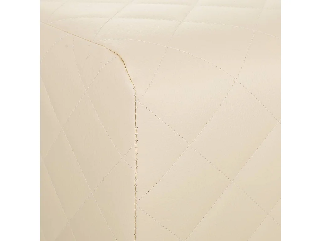 Banqueta estofada branca 36x30x47