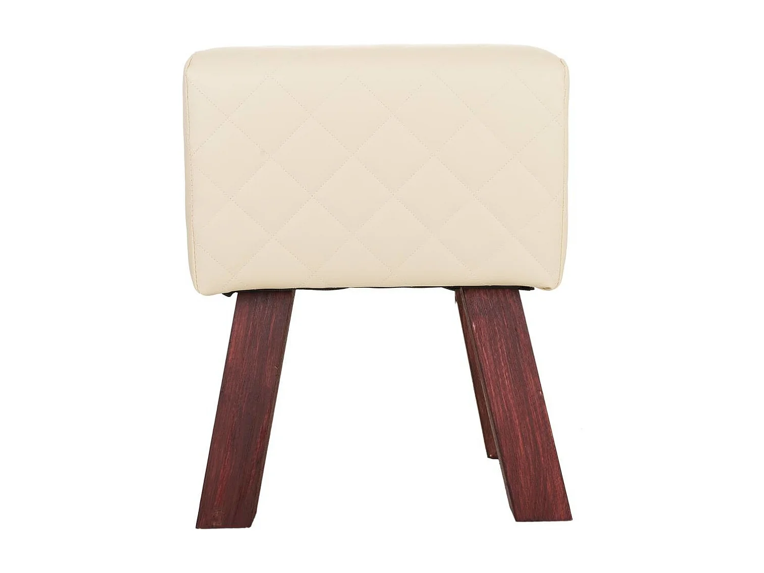 Weißer gepolsterter Hocker 36x30x47h cm