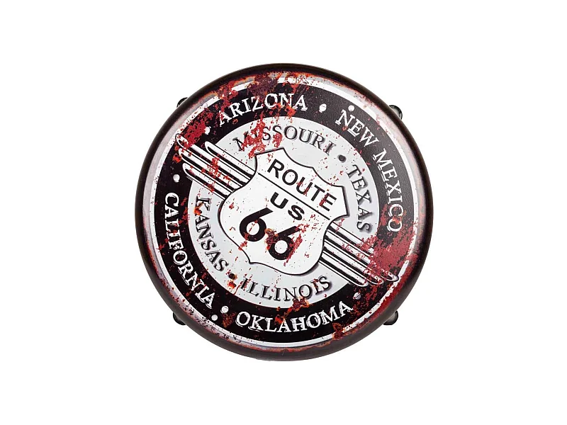 Hocker aus schwarzem Metall 38x38x45