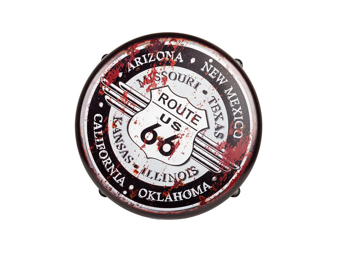 Hocker aus schwarzem Metall 38x38x45