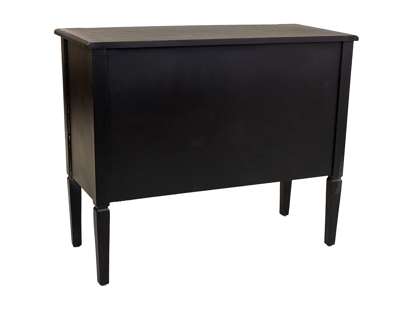 Cassettiera in legno nero 88x38x72h