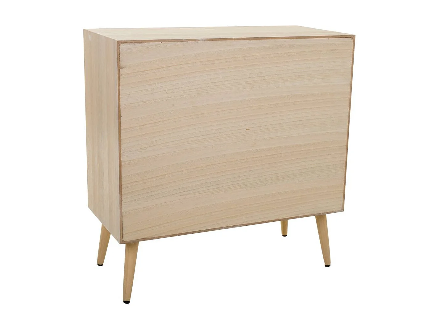 Cômoda de malha de madeira e marrom 80x39,5x81