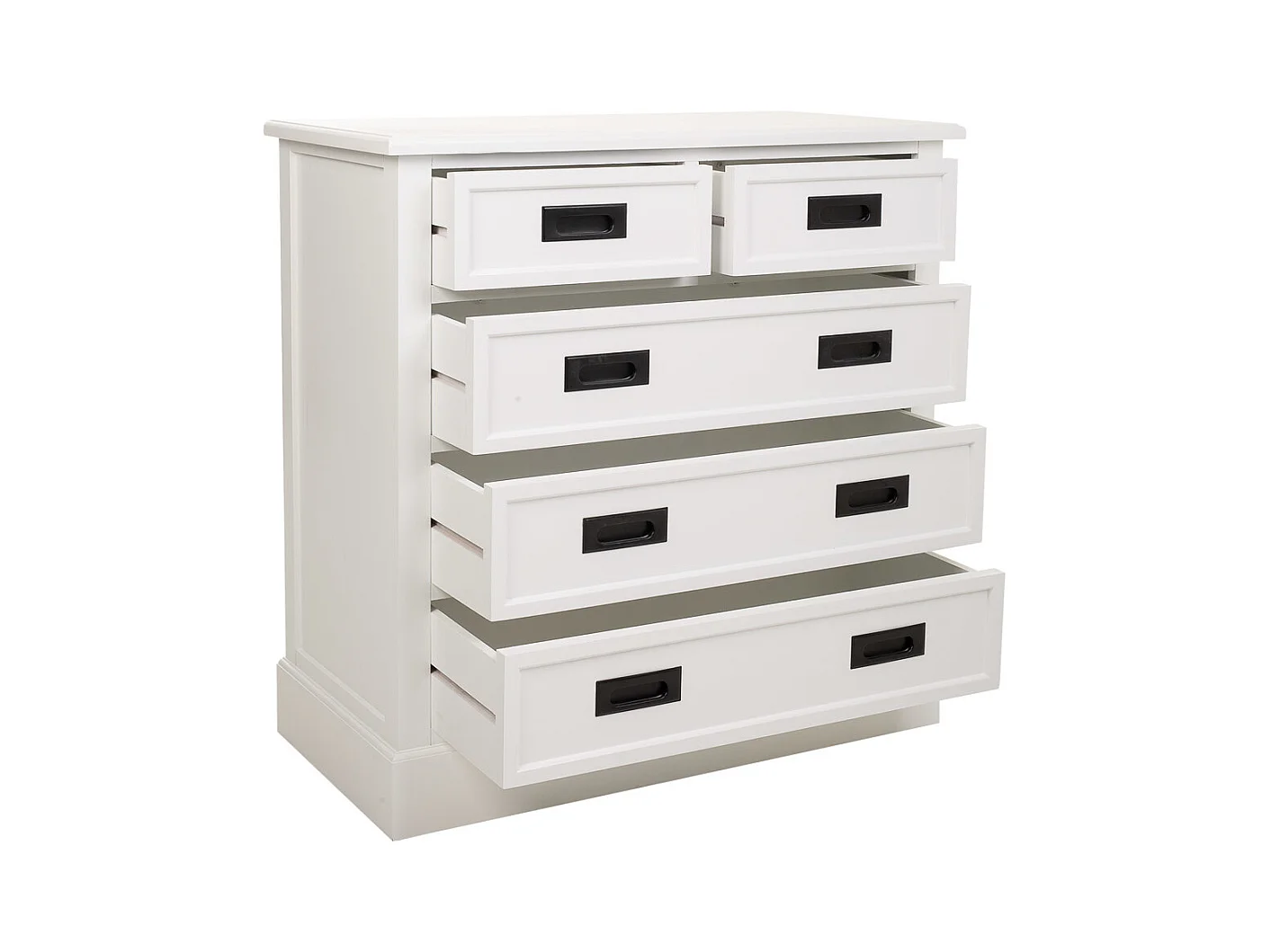 Commode en bois blanc 80x40x80,5h
