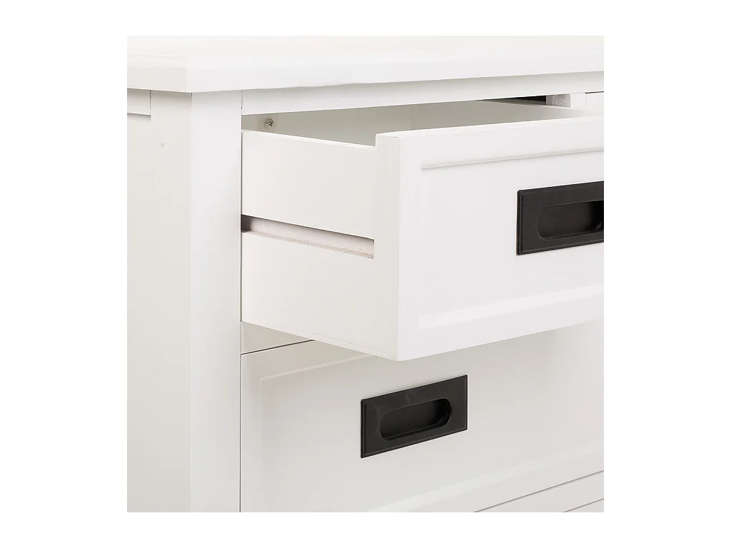 Commode en bois blanc 80x40x80,5h