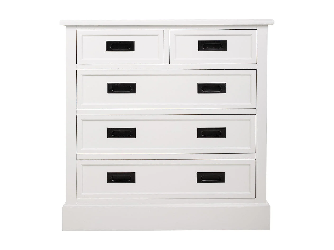 Weiße Kommode aus Holz, 80x40x80,5 h cm