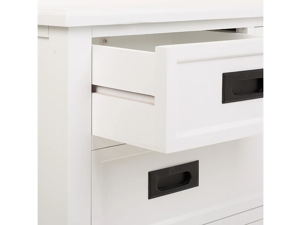 Weiße Kommode aus Holz, 80x40x80,5 h cm