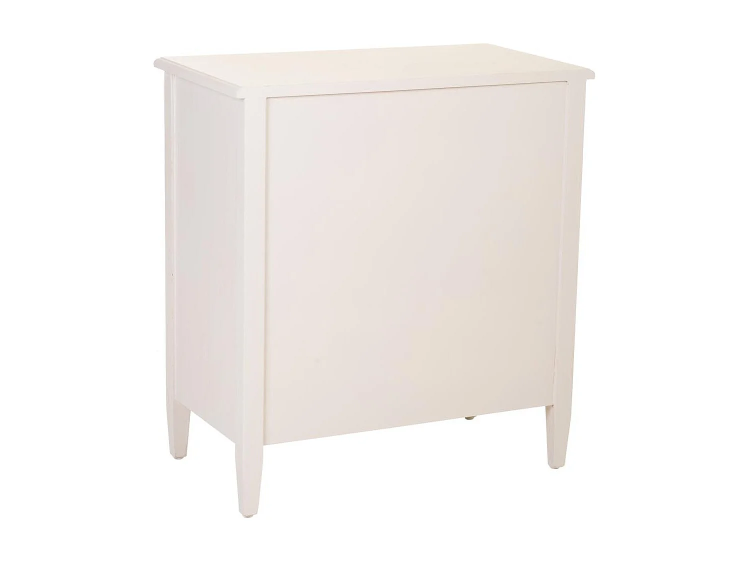 Cómoda de madera beig 65x36x70 cm