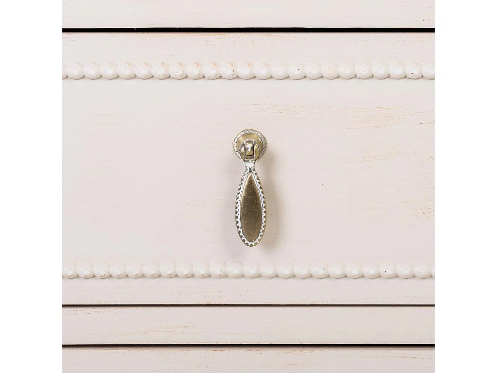 Kommode aus beigem Holz 65x36x70