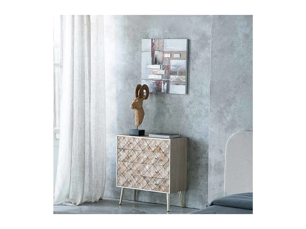 Commode en bois marron 72,5x35x79h