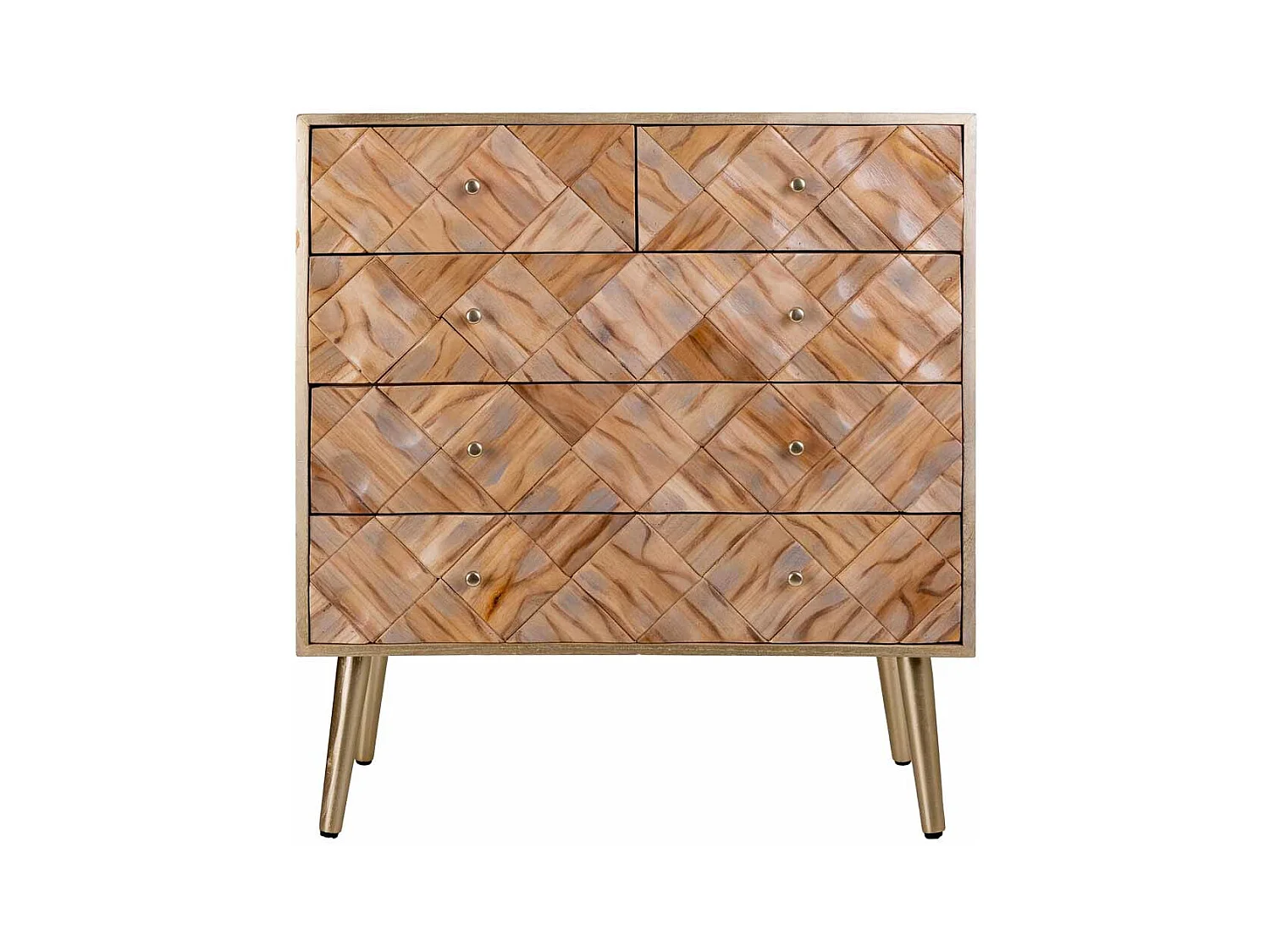 Commode en bois marron 72,5x35x79h