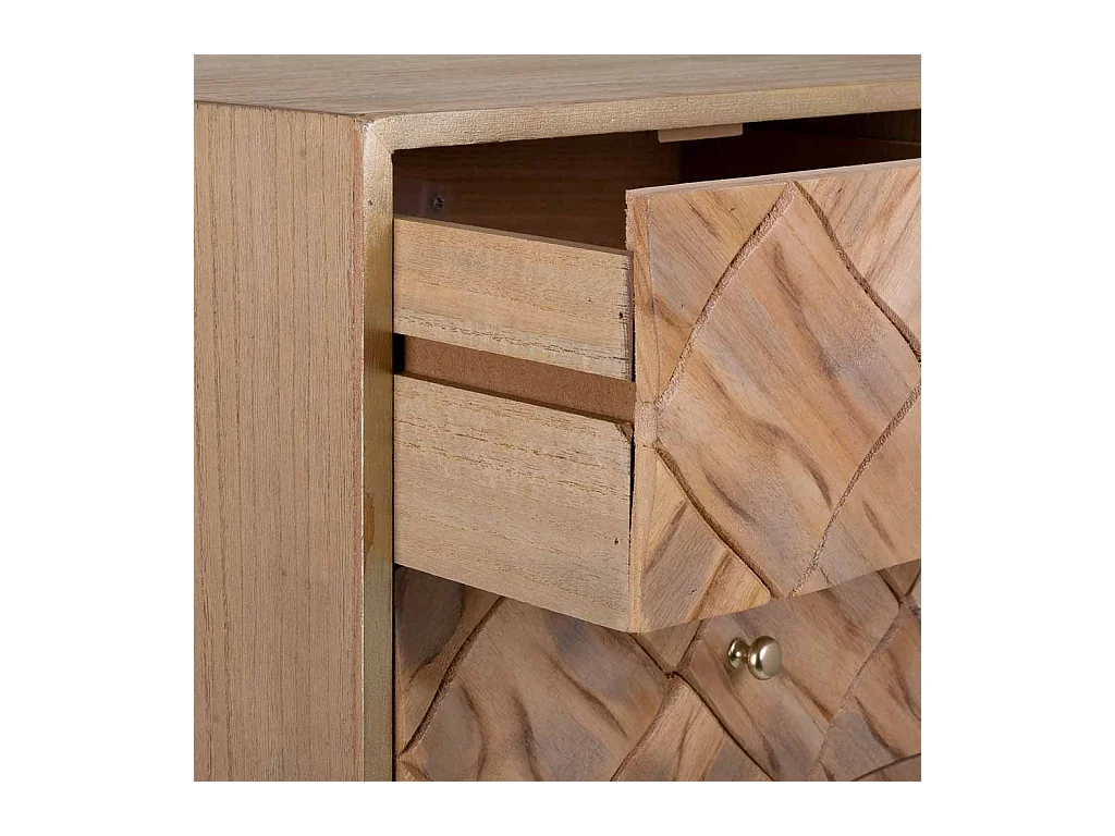 Commode en bois marron 72,5x35x79h