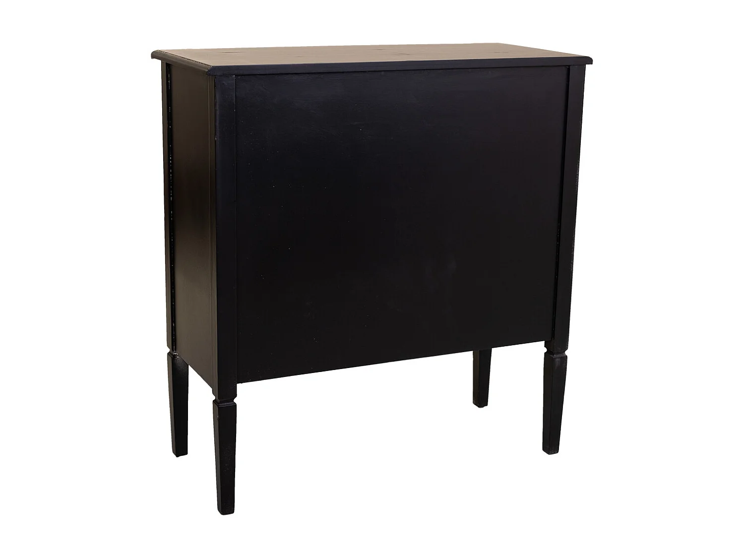 Cómoda de madera negra 85x38x90 cm