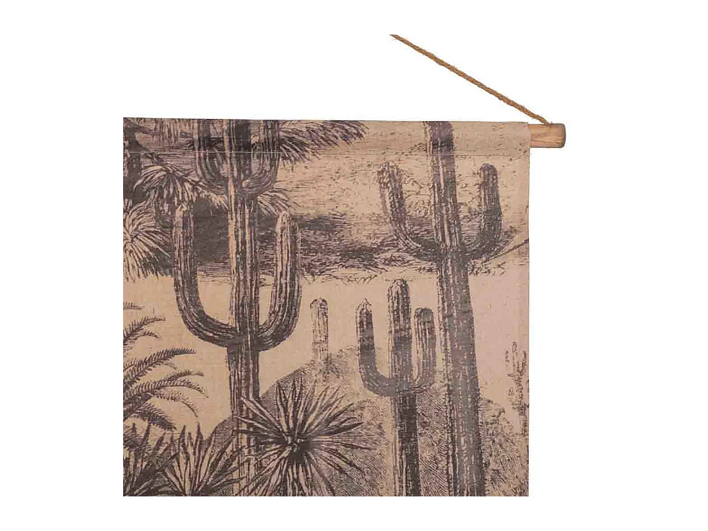 Toile de lin imprimée en parchemin