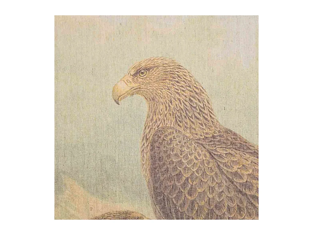 Bedruckte Pergamentleinwand aus Stoff, 65 x 95 x 2,5 cm