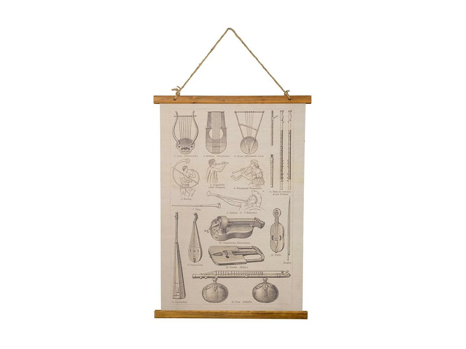 Toile de lin imprimée 60x86