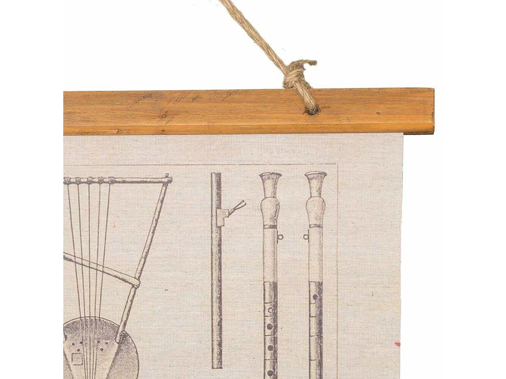 Toile de lin imprimée 60x86