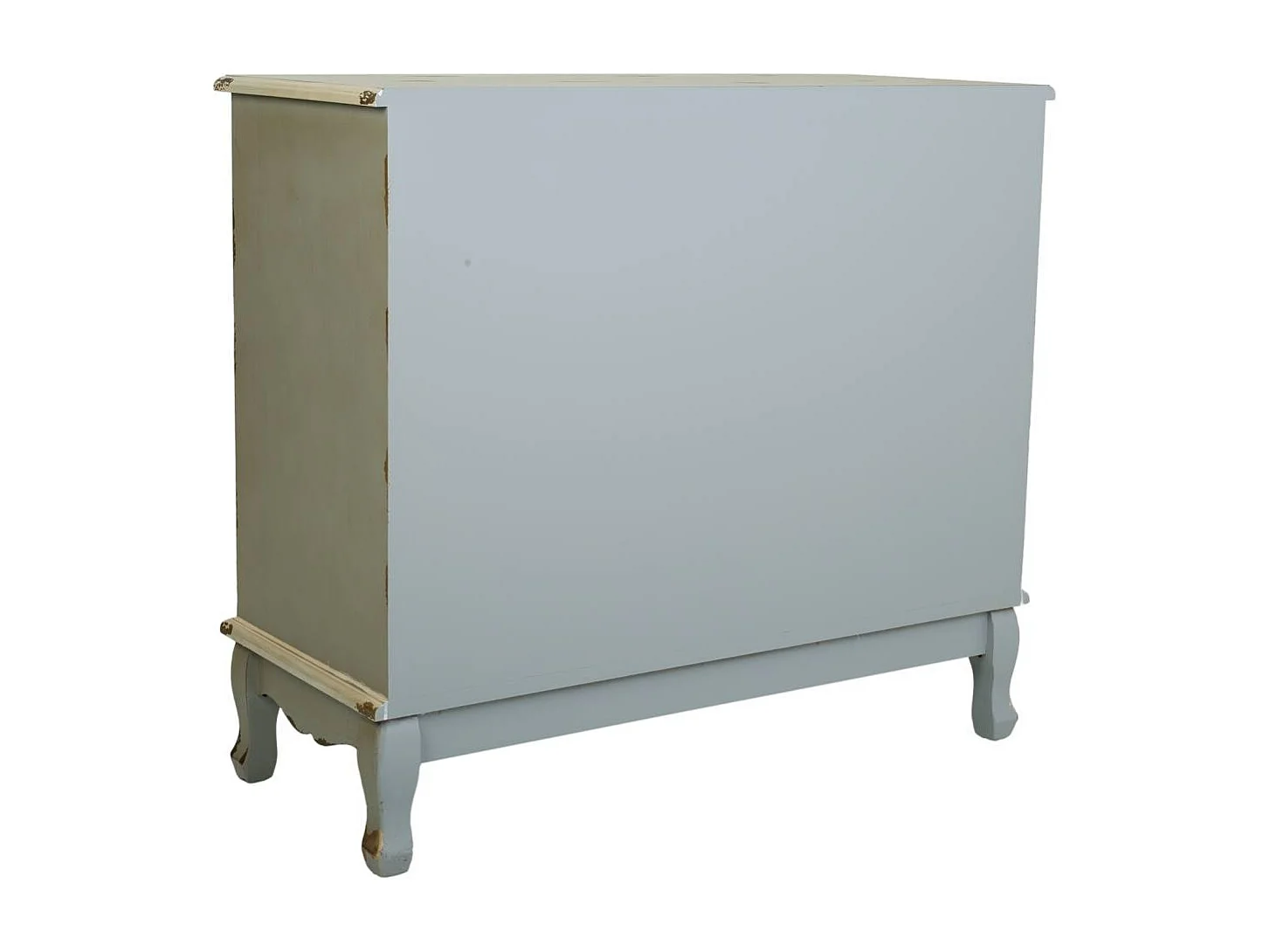 Cômoda de madeira verde 90x38x80