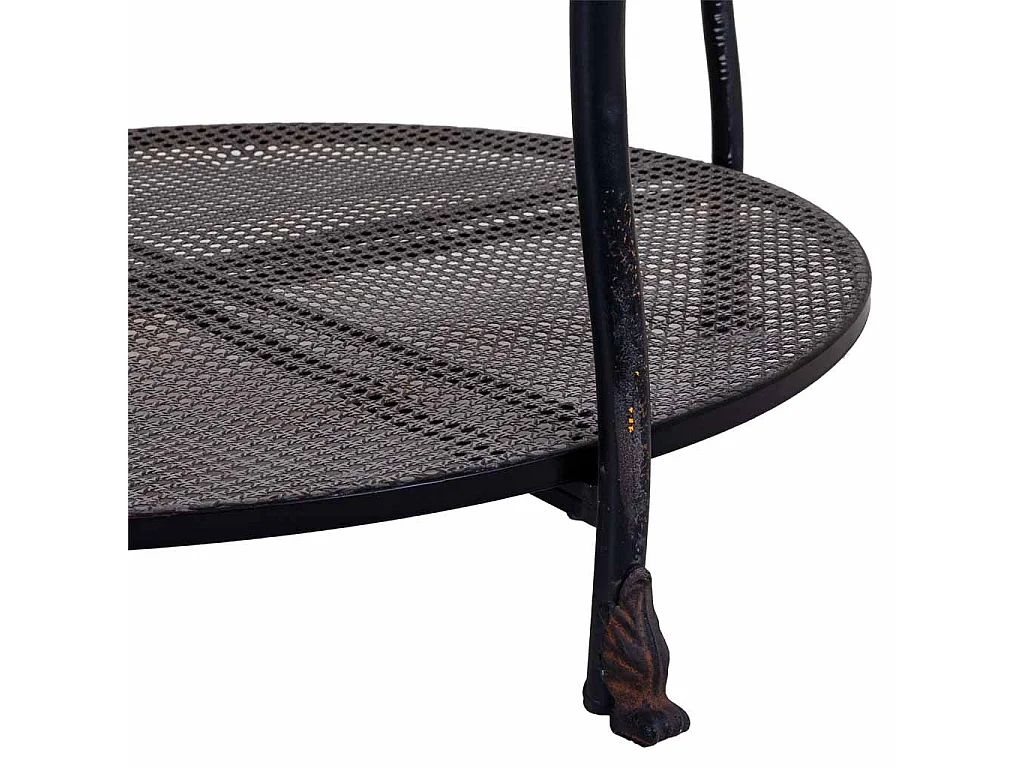 Mesa de centro de metal negro 85x85x45