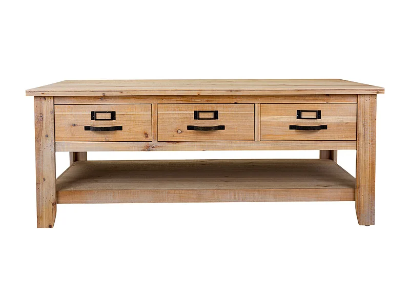 Table basse en bois marron 120x66x48h