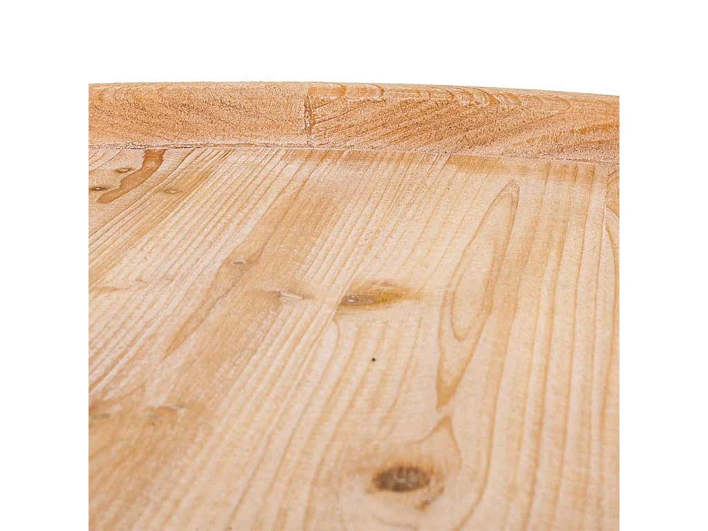 Geschnitzter Couchtisch aus Holz 82x82x41