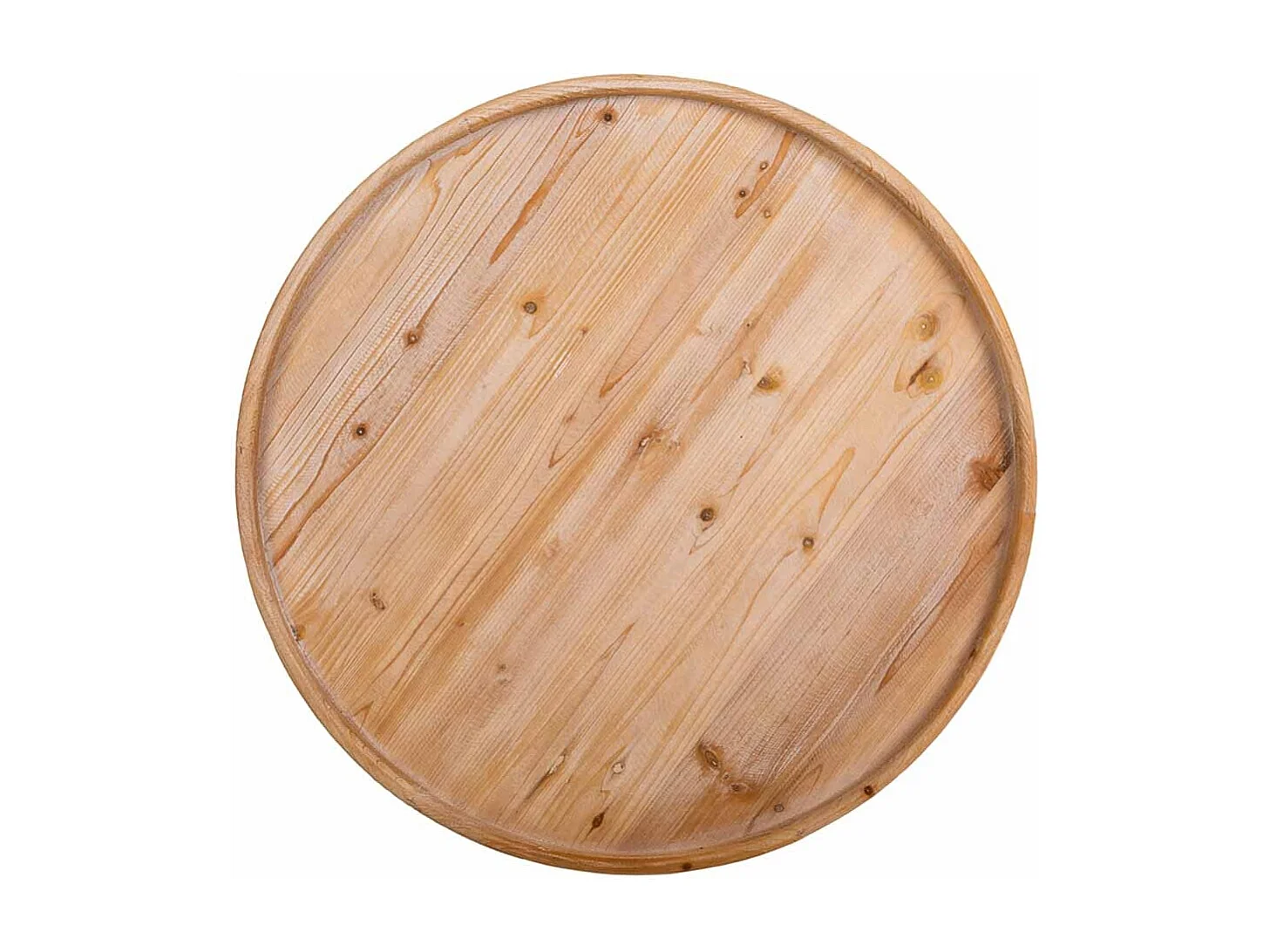 Geschnitzter Couchtisch aus Holz 82x82x41