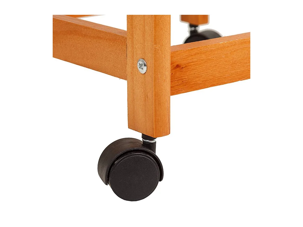 Brauner Küchenwagen aus Holz, 37x37x76h cm