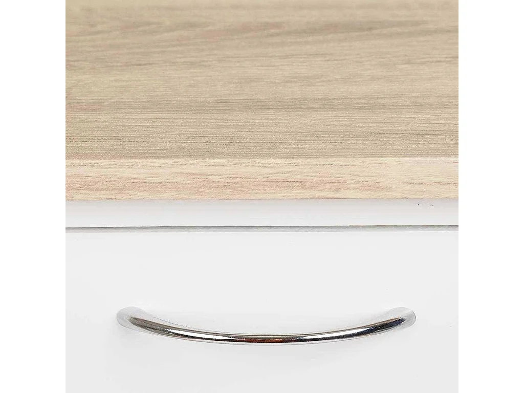 Kit chariot en bois blanc 47x38x82 cm