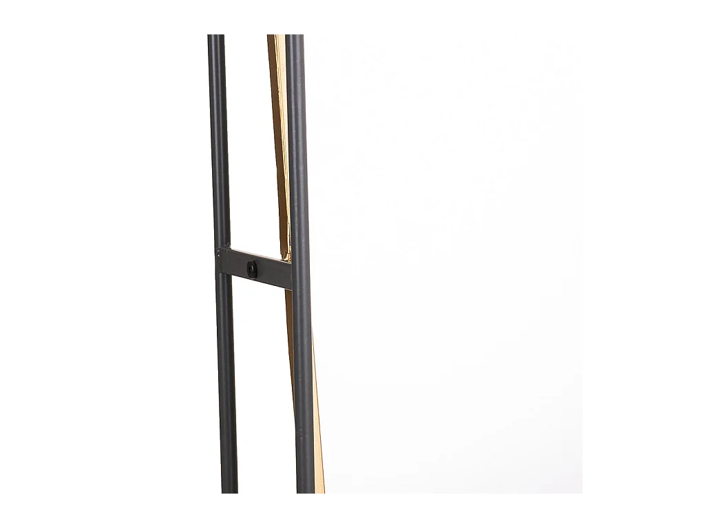 Schwarzer Metallwandspiegel 40x15x90h cm