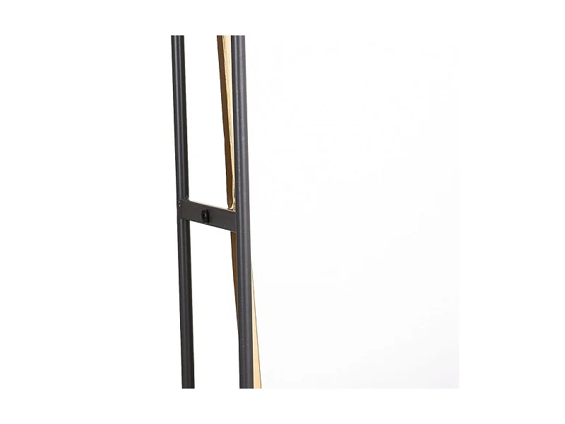 Schwarzer Metallwandspiegel 40x15x90h cm