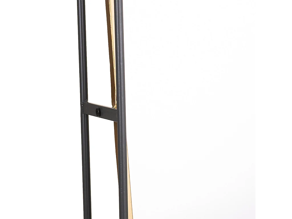 Schwarzer Metallwandspiegel 40x15x90h cm