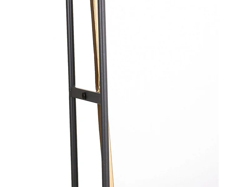 Schwarzer Metallwandspiegel 40x15x90h cm