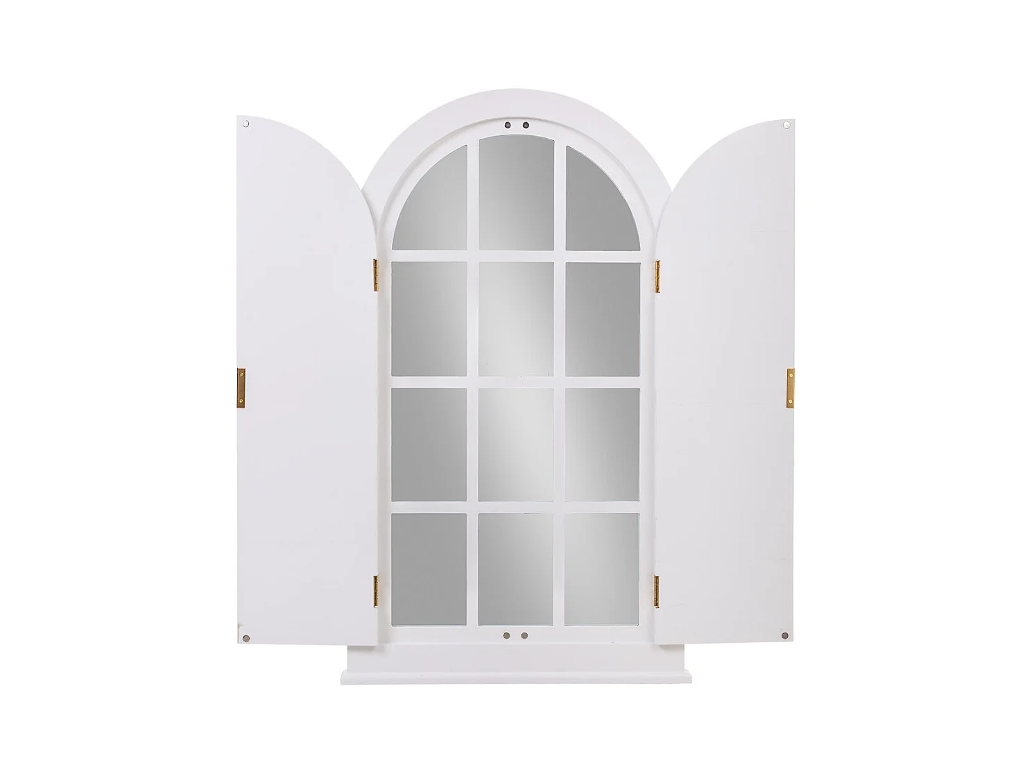 Weißer Holzspiegel 62x5x105h cm