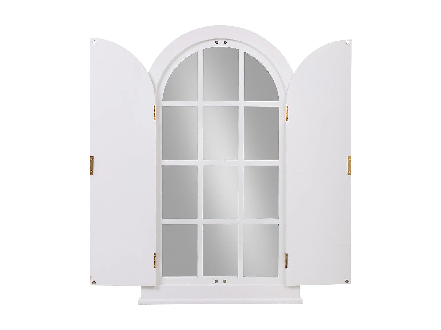 Weißer Holzspiegel 62x5x105h cm